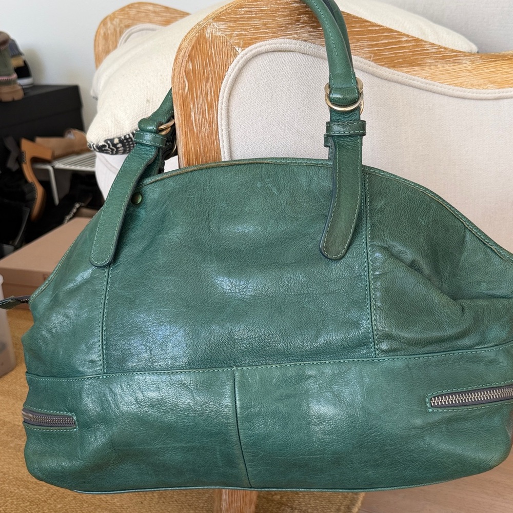 Free People Leather Teal Shoulder Bag Day to Evening 🌈 - Picture 9 of 14